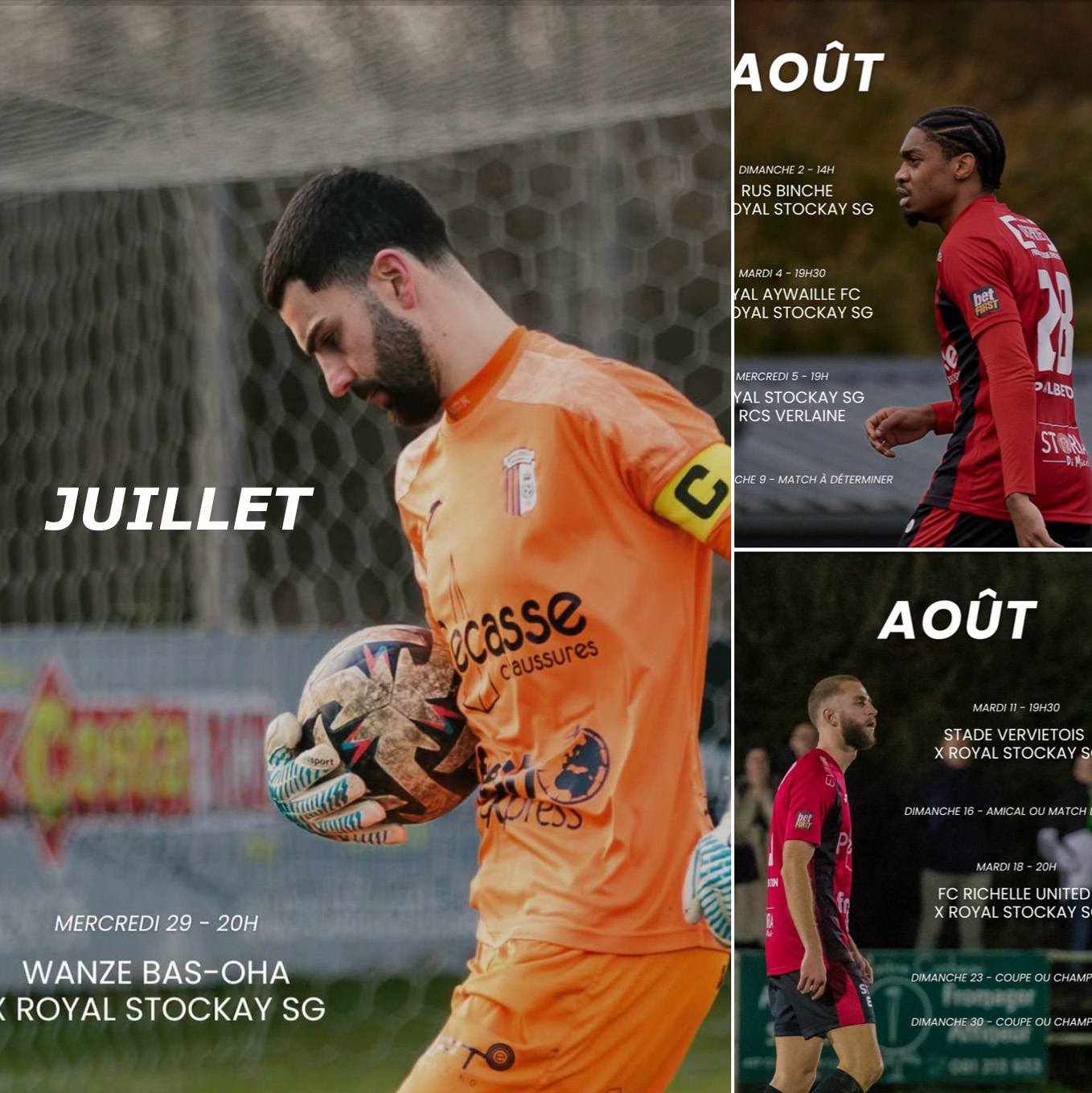 Saison 2026-27 Programme de préparation Juillet / Août