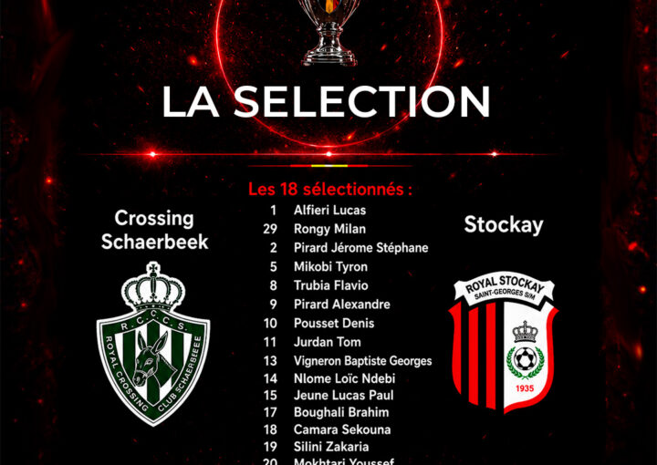 La sélection des 18 pour le déplacement au Crossing